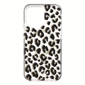 Kate Spade New York รุ่น Defensive Hardshell with MagSafe - เคส iPhone 14 Pro Max - ลาย Glitter Leopard
