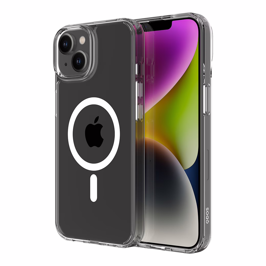 QDOS รุ่น Hybrid Force with Snap - เคส iPhone 14 Plus - สีใส