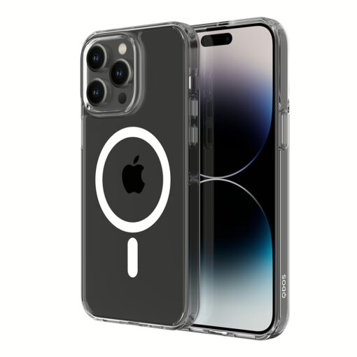 QDOS รุ่น Hybrid Force with Snap - เคส iPhone 14 Pro Max - สีใส