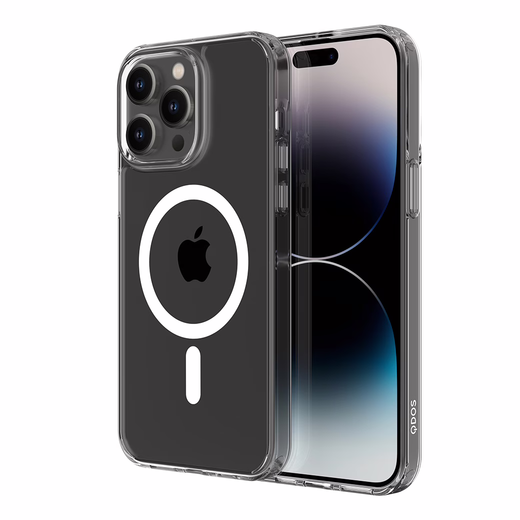 QDOS รุ่น Hybrid Force with Snap - เคส iPhone 14 Pro - สีใส