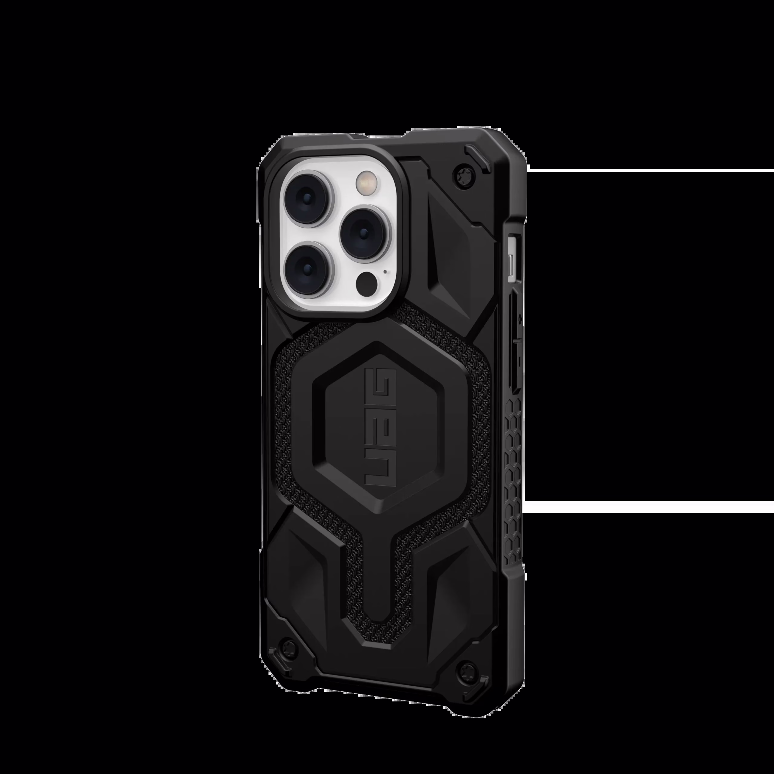 UAG รุ่น Monarch with Magsafe - เคส iPhone 14 Pro - สี Kevlar Black