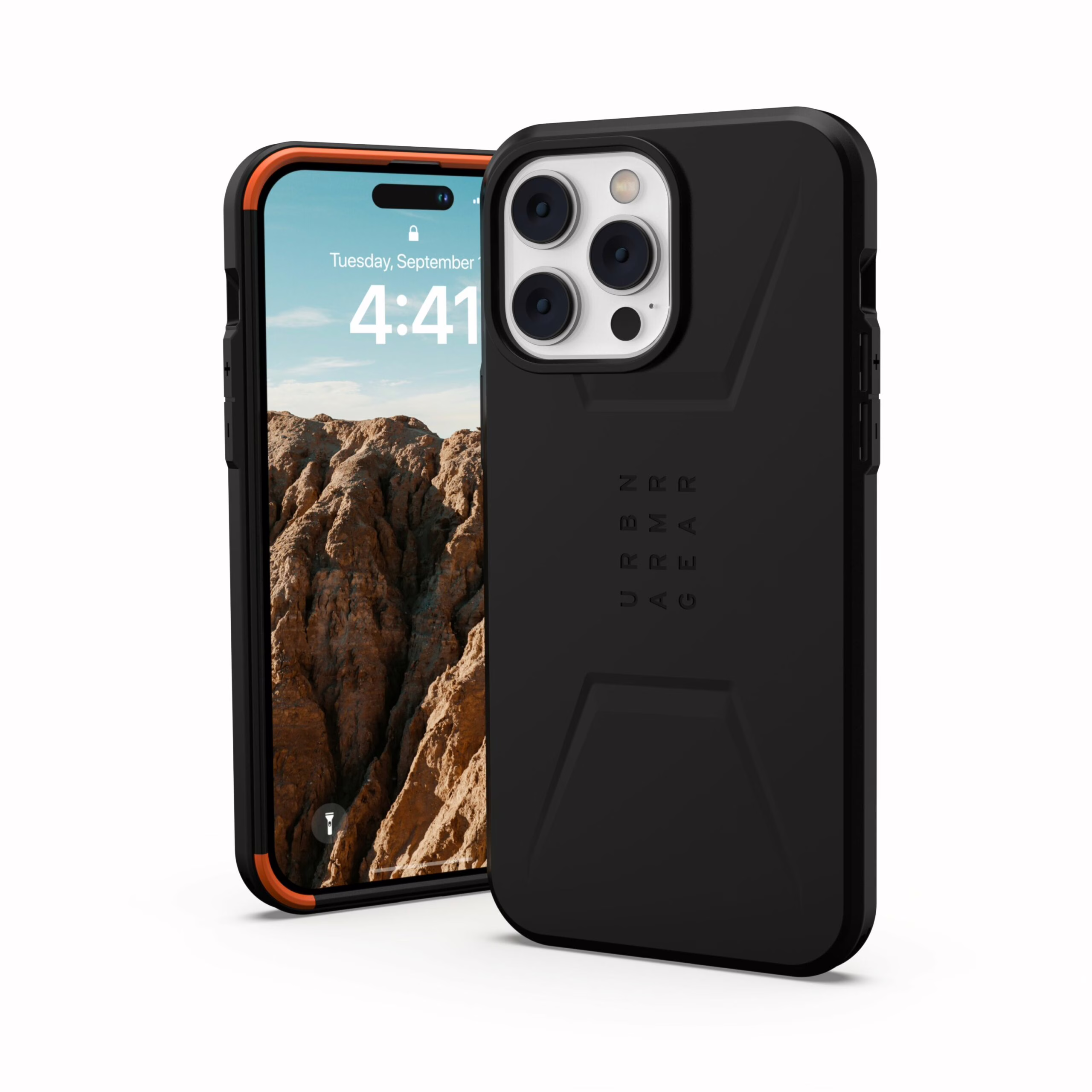 UAG รุ่น Civilian with Magsafe - เคส iPhone 14 Pro Max - สี Black