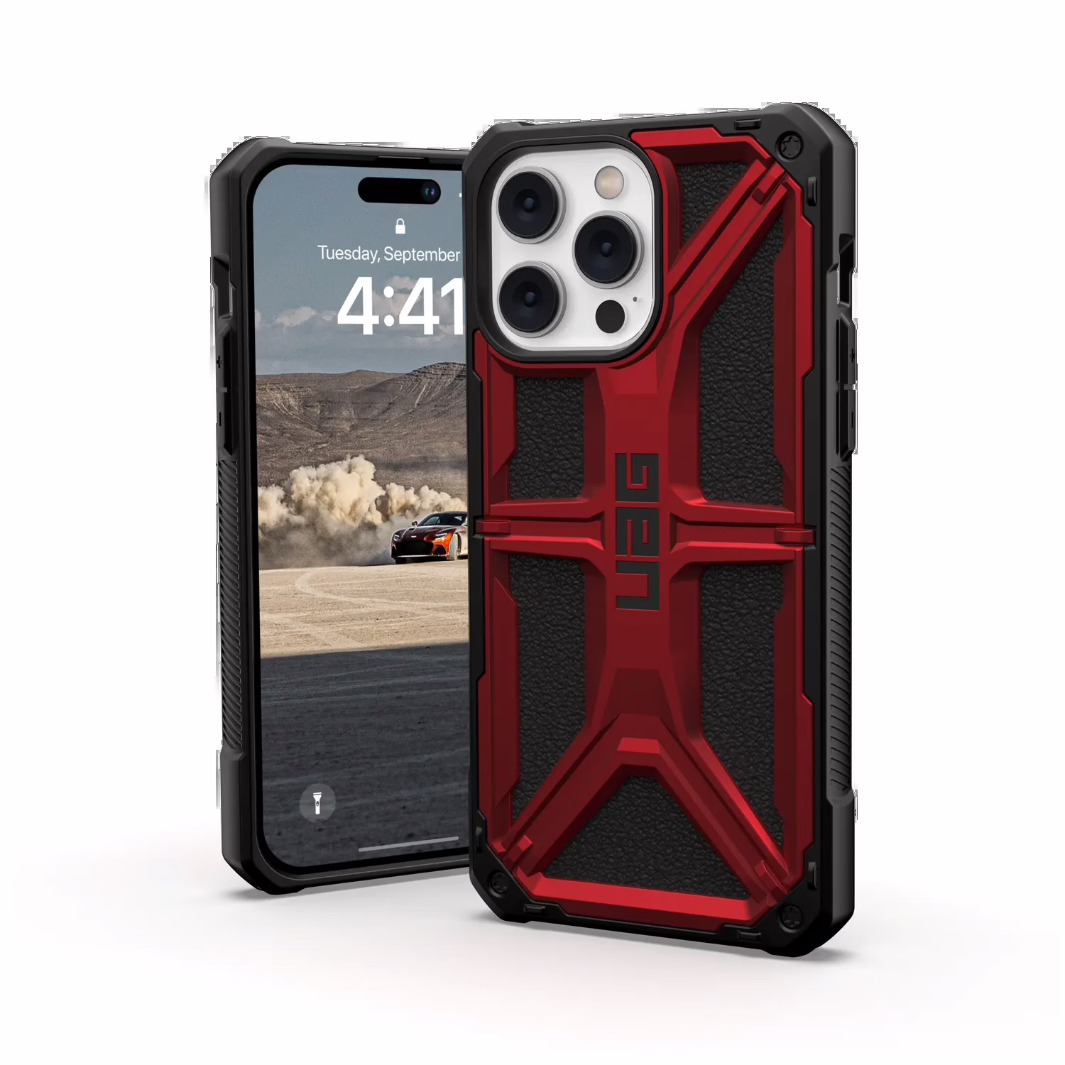 UAG รุ่น Monarch - เคส iPhone 14 Pro Max - สี Crimson