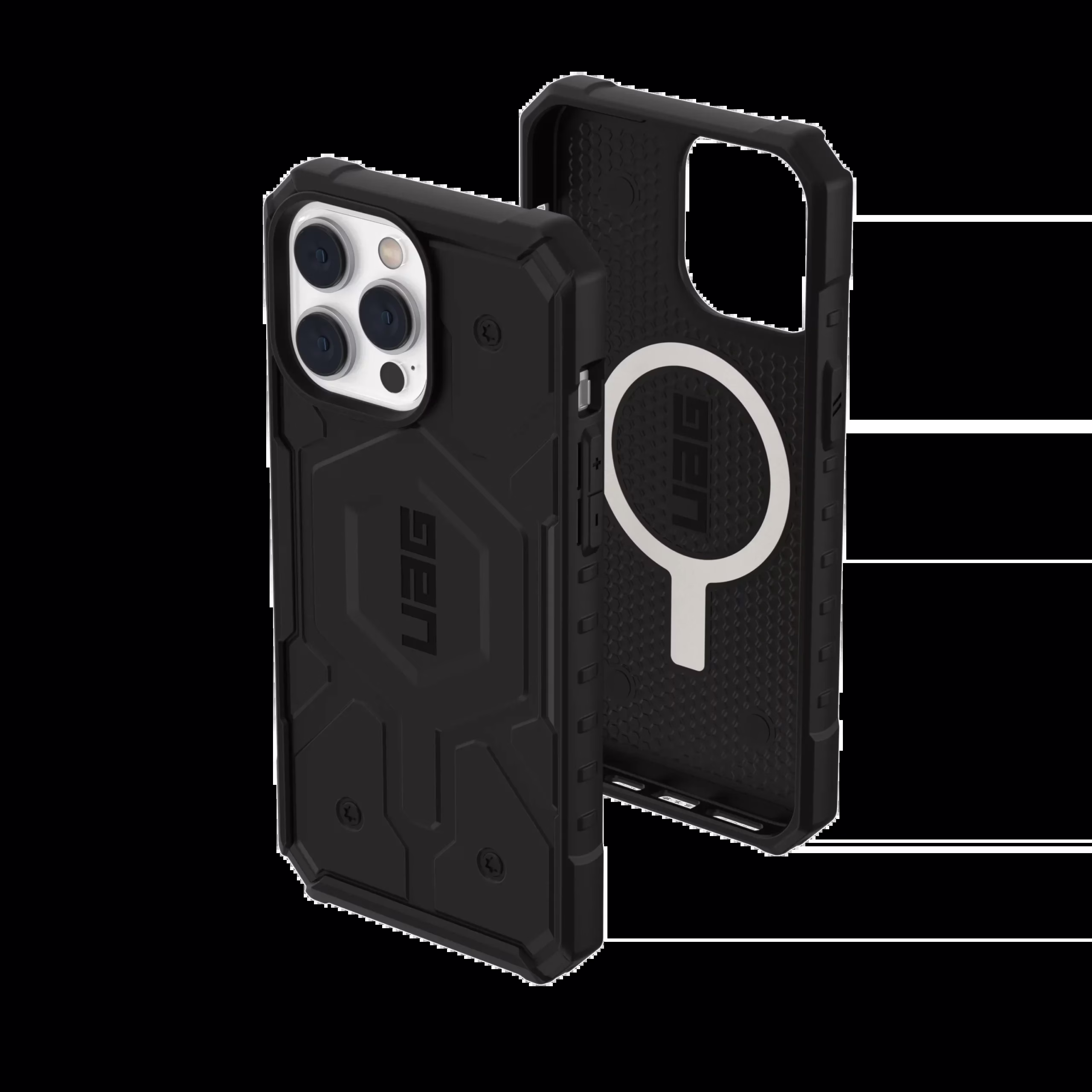 UAG รุ่น Pathfinder with Magsafe - เคส iPhone 14 Pro Max - สี Black