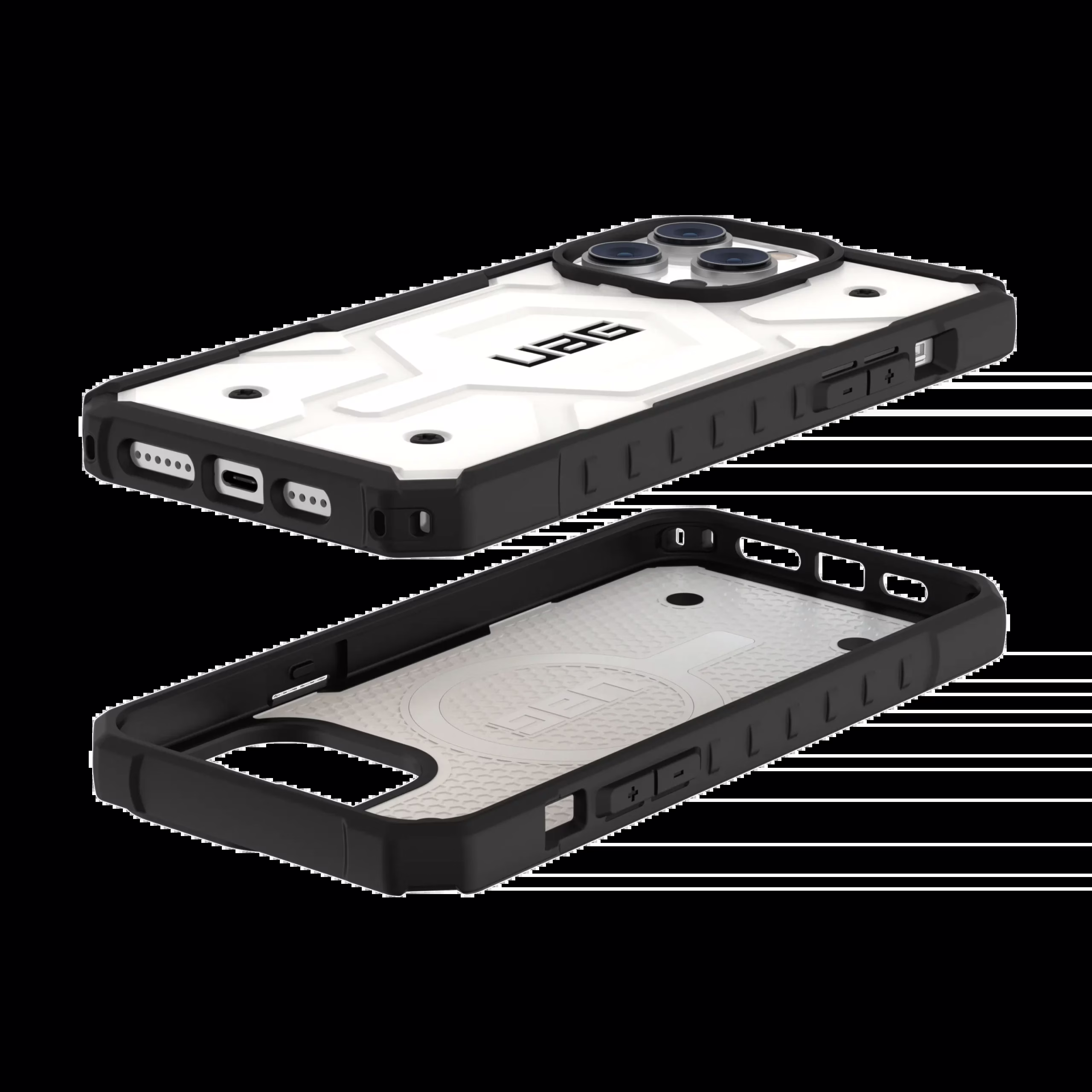 UAG รุ่น Pathfinder with Magsafe - เคส iPhone 14 Pro Max - สี White