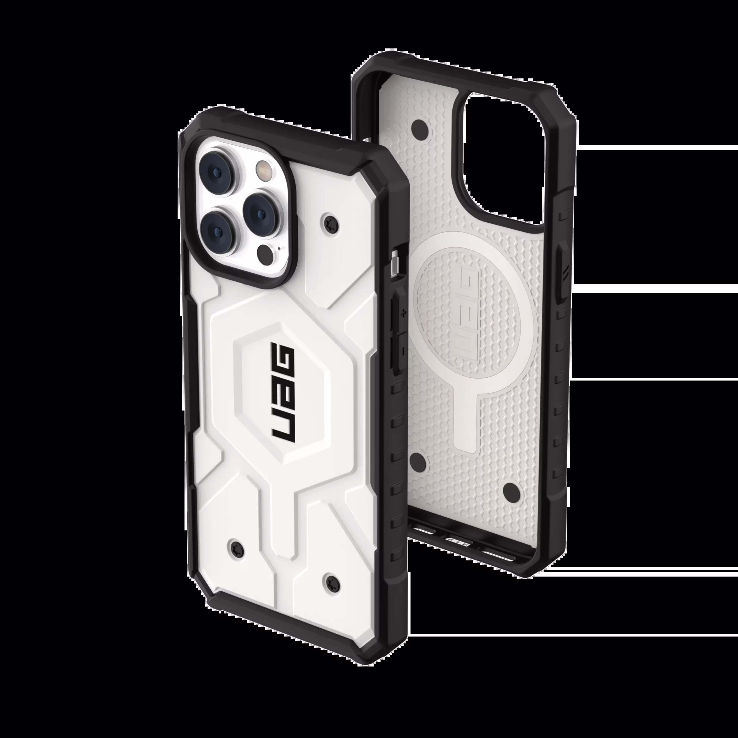 UAG รุ่น Pathfinder with Magsafe - เคส iPhone 14 Pro Max - สี White