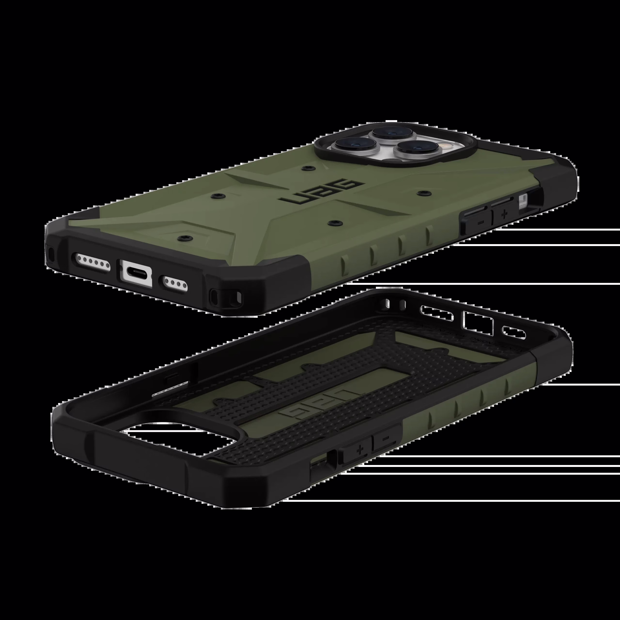UAG รุ่น Pathfinder - เคส iPhone 14 Pro Max - สี Olive
