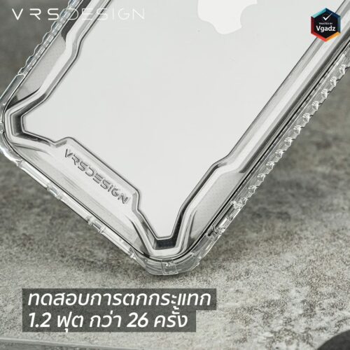 VRS รุ่น Terra Guard Crystal - เซ็ตเคส+ฟิล์มกระจก iPhone 14 Pro Max - สี Clear - Image 3