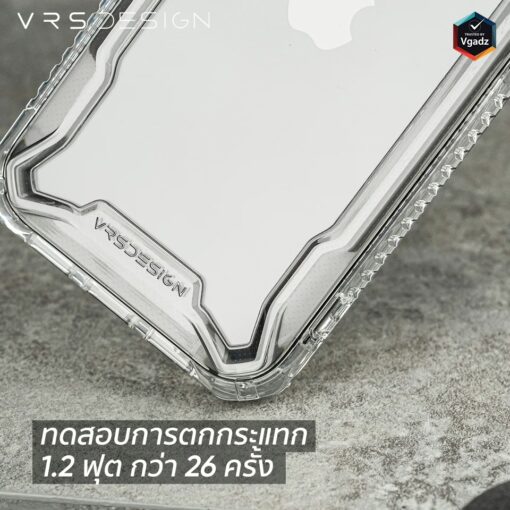 VRS รุ่น Terra Guard Crystal - เซ็ตเคส+ฟิล์มกระจก iPhone 14 Pro - สี Clear - Image 3