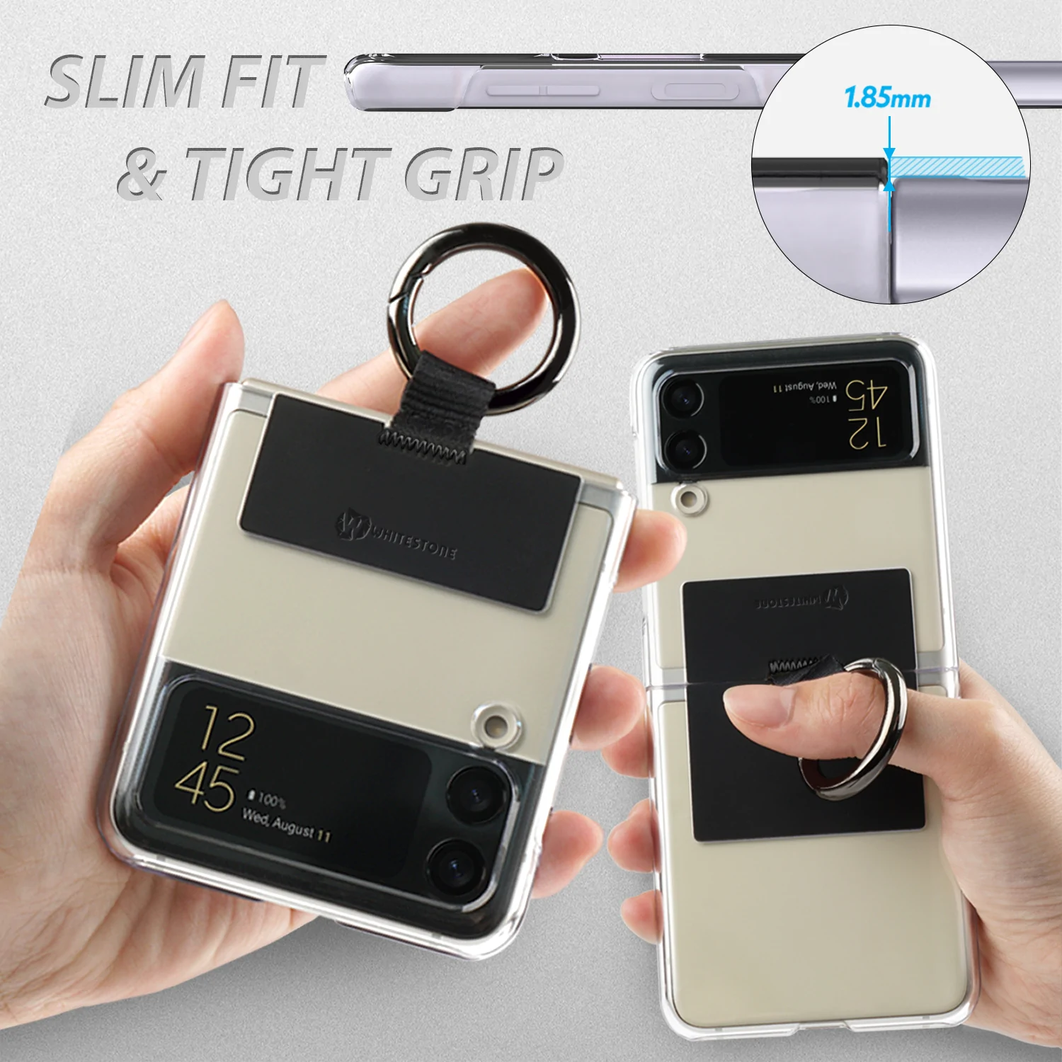 เคส Whitestone รุ่น Clear Case - Galaxy Z Flip 4 - สี Beige