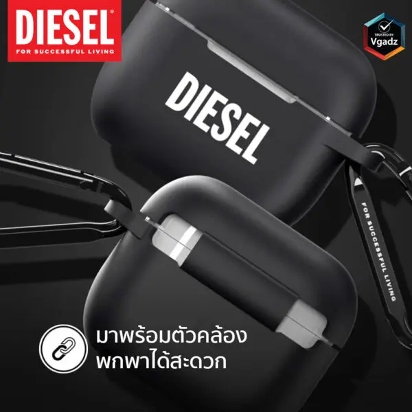 Diesel รุ่น Airpod Case Silicone - เคส Airpods Pro - สี Black/White