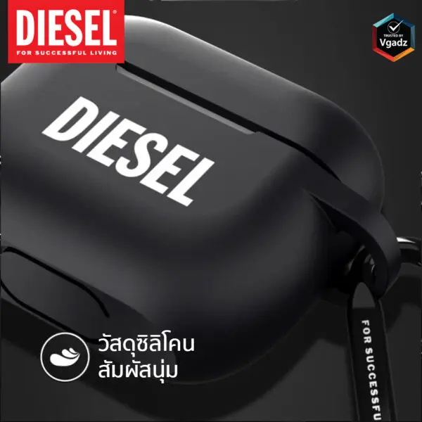 Diesel รุ่น Airpod Case Silicone - เคส Airpods Pro - สี Black/White