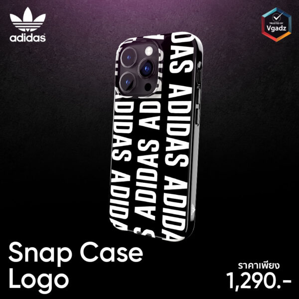 Adidas รุ่น Snap Case Logo - เคส iPhone 14 Pro - สี Black/White