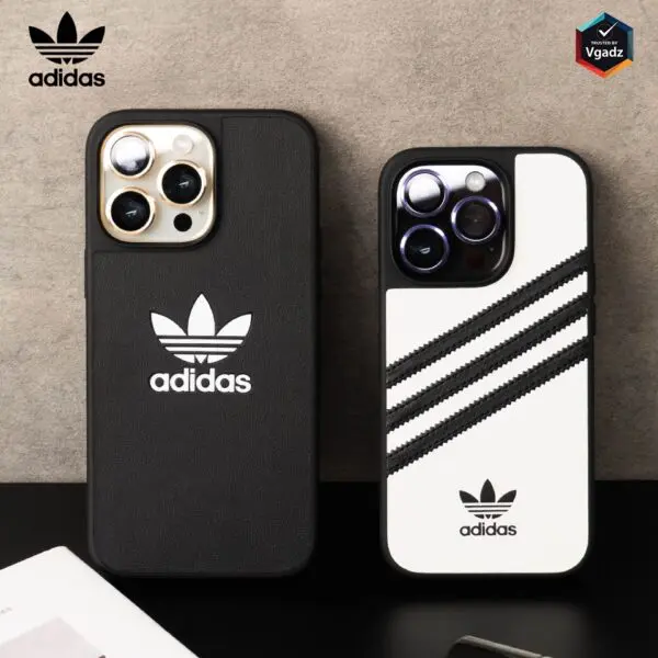Adidas รุ่น Moulded Case Basic - เคส iPhone 14 Plus - สี Black/White