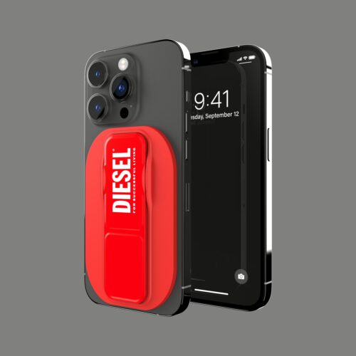 ที่ช่วยตั้งและจับมือถือ Diesel รุ่น Magsafe Universal Grip & Stand - สี Red/White - Image 11