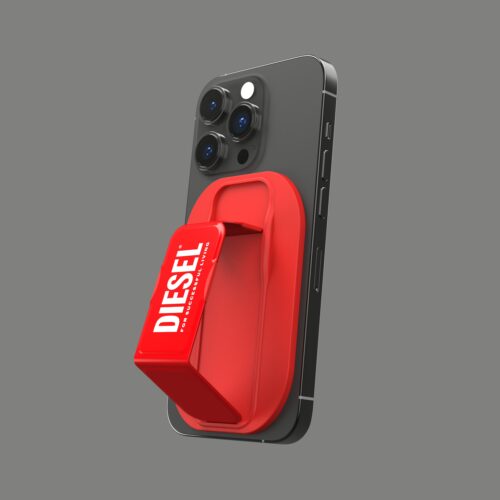 ที่ช่วยตั้งและจับมือถือ Diesel รุ่น Magsafe Universal Grip & Stand - สี Red/White - Image 5