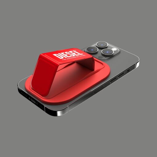 ที่ช่วยตั้งและจับมือถือ Diesel รุ่น Magsafe Universal Grip & Stand - สี Red/White - Image 10