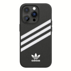 Adidas รุ่น Moulded Case PU - เคส iPhone 14 Pro - สี Black/White