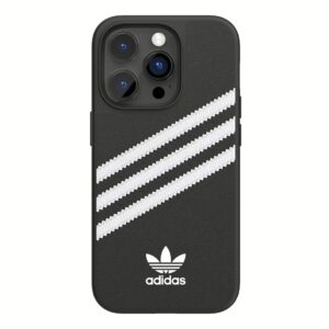 Adidas รุ่น Moulded Case PU - เคส iPhone 14 Pro - สี Black/White