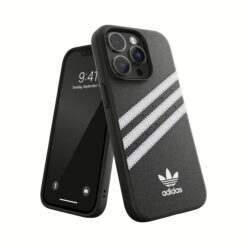 Adidas รุ่น Moulded Case PU - เคส iPhone 14 Pro - สี Black/White