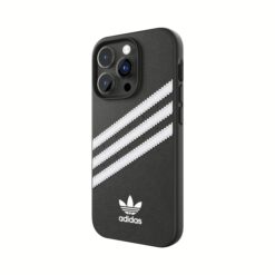 Adidas รุ่น Moulded Case PU - เคส iPhone 14 Pro - สี Black/White