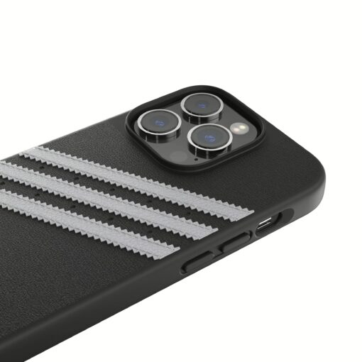 Adidas รุ่น Moulded Case PU - เคส iPhone 14 Pro - สี Black/White - Image 6