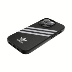 Adidas รุ่น Moulded Case PU - เคส iPhone 14 Pro - สี Black/White