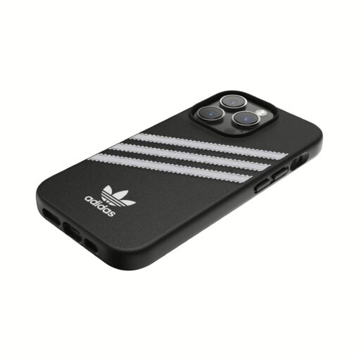 Adidas รุ่น Moulded Case PU - เคส iPhone 14 Pro - สี Black/White - Image 8