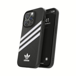 Adidas รุ่น Moulded Case PU - เคส iPhone 14 Pro - สี Black/White