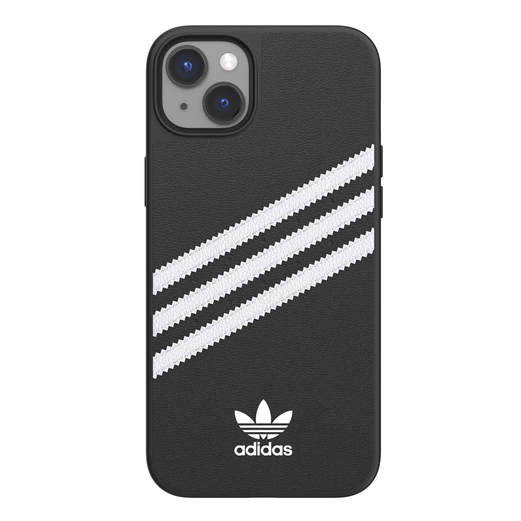 Adidas รุ่น Moulded Case PU - เคส iPhone 14 Plus - สี Black/White