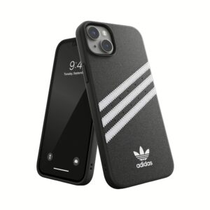 Adidas รุ่น Moulded Case PU - เคส iPhone 14 Plus - สี Black/White