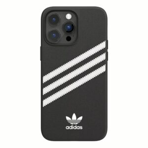 Adidas รุ่น Moulded Case PU - เคส iPhone 14 Pro Max - สี Black/White