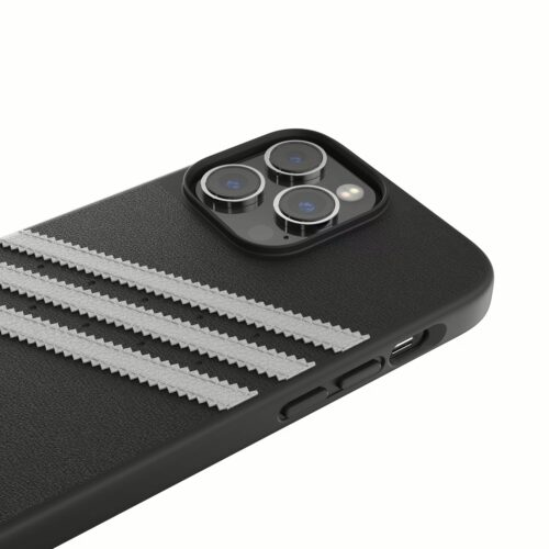 Adidas รุ่น Moulded Case PU - เคส iPhone 14 Pro Max - สี Black/White - Image 6