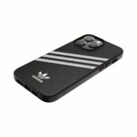 Adidas รุ่น Moulded Case PU - เคส iPhone 14 Pro Max - สี Black/White