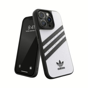 Adidas รุ่น Moulded Case PU - เคส iPhone 14 Pro - สี White/Black 11 Adidas รุ่น Moulded Case PU - เคส iPhone 14 Pro - สี White/Black