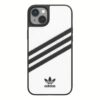 Adidas รุ่น Moulded Case PU - เคส iPhone 14 Plus - สี White/Black