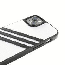 Adidas รุ่น Moulded Case PU - เคส iPhone 14 Plus - สี White/Black