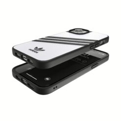 Adidas รุ่น Moulded Case PU - เคส iPhone 14 Plus - สี White/Black
