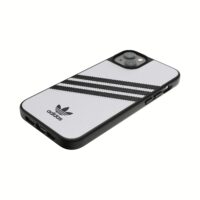 Adidas รุ่น Moulded Case PU - เคส iPhone 14 Plus - สี White/Black