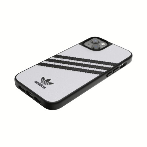 Adidas รุ่น Moulded Case PU - เคส iPhone 14 Plus - สี White/Black - Image 8