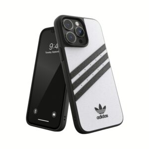 Adidas รุ่น Moulded Case PU - เคส iPhone 14 Pro Max - สี White/Black 11 Adidas รุ่น Moulded Case PU - เคส iPhone 14 Pro Max - สี White/Black