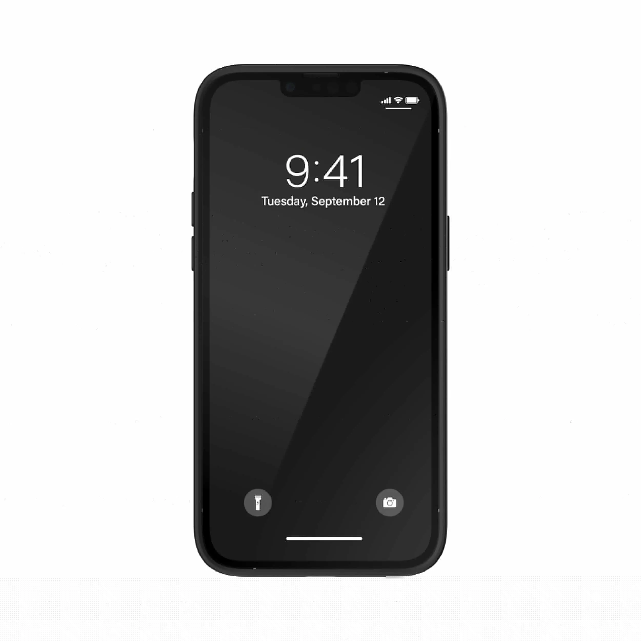 Adidas รุ่น Moulded Case PU - เคส iPhone 14 Pro Max - สี White/Black