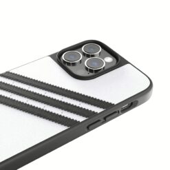 Adidas รุ่น Moulded Case PU - เคส iPhone 14 Pro Max - สี White/Black