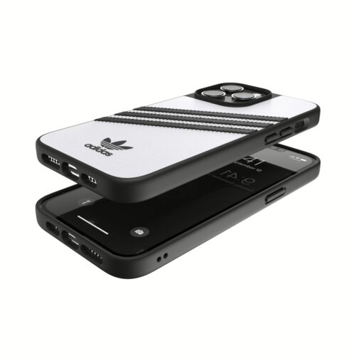 Adidas รุ่น Moulded Case PU - เคส iPhone 14 Pro Max - สี White/Black - Image 7