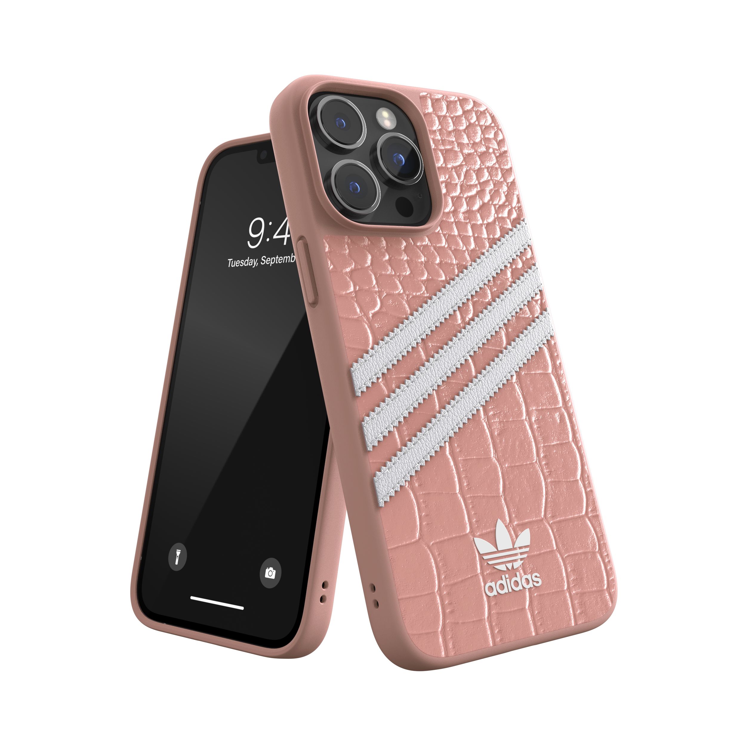 Adidas รุ่น Samba Alligator - เคส iPhone 14 Pro Max - สี Wonder Mauve/White