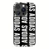Adidas รุ่น Snap Case Logo - เคส iPhone 14 Pro - สี Black/White