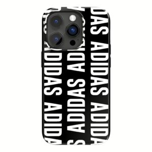 Adidas รุ่น Snap Case Logo - เคส iPhone 14 Pro - สี Black/White