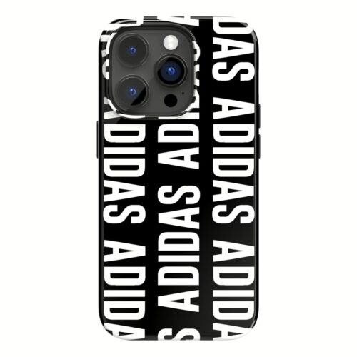 Adidas รุ่น Snap Case Logo - เคส iPhone 14 Pro - สี Black/White