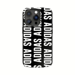 Adidas รุ่น Snap Case Logo - เคส iPhone 14 Pro - สี Black/White
