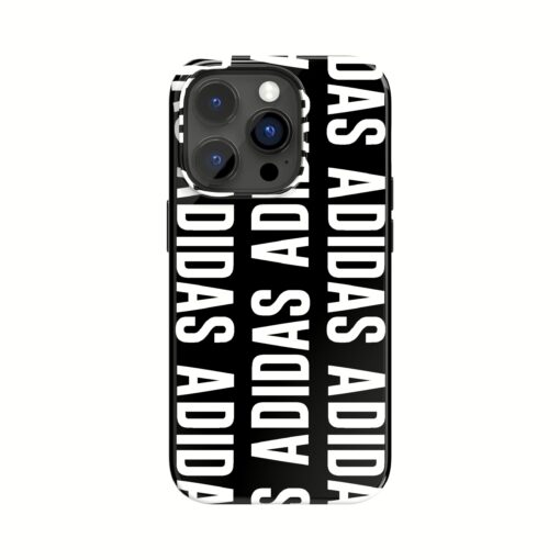 Adidas รุ่น Snap Case Logo - เคส iPhone 14 Pro - สี Black/White - Image 3